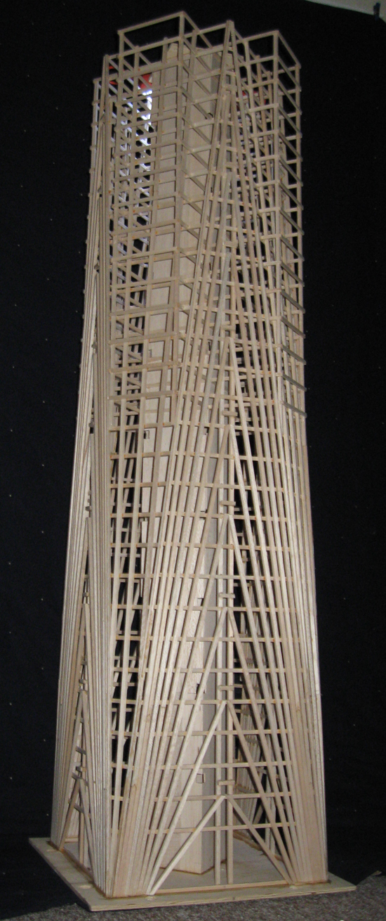 BYU Balsa Tower EERI Seismic Design Competition